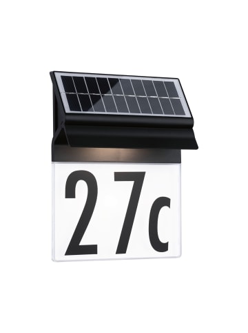 paulmann Outdoor Solar LED Hausnummer in schwarz -H: 230mm