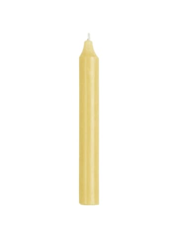 IB Laursen Rustikale Stabkerze 18 cm | Ø 2,2 cm in gelb