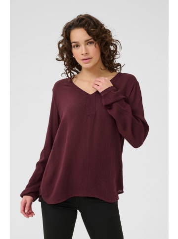 Kaffe Langarm-Bluse Amber Regular fit in Windsor Wine