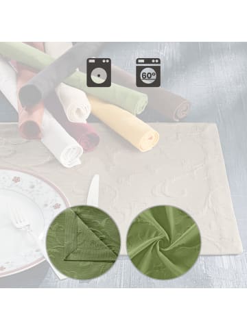 Erwin Müller Jacquard Tischset 2er-Pack Düsseldorf in grün