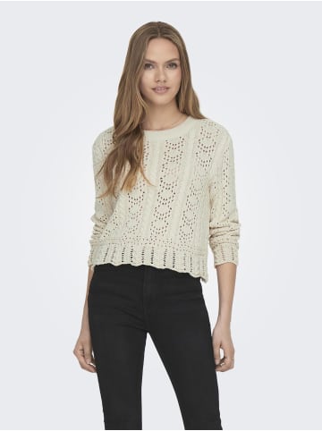 ONLY Strickpullover in Ecru