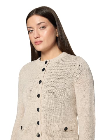 Betty Barclay Strick-Cardigan mit aufgesetzten Taschen in Grau Beige