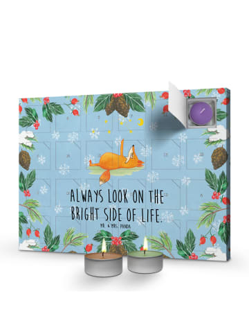 Mr. & Mrs. Panda duft adventskalender Fuchs Sterne mit Spruch in Eisblau