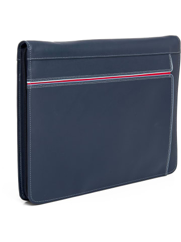 MYWALIT Schreibmappe Leder 33 cm in royal