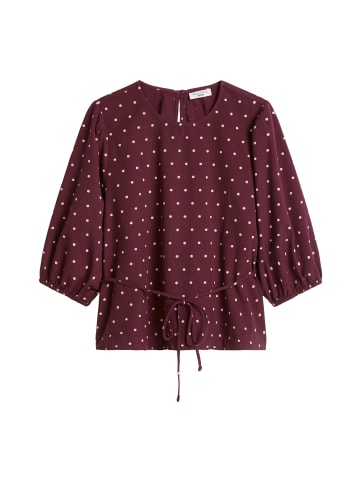 Marc O'Polo DENIM Seersucker-Bluse regular in Dark Red