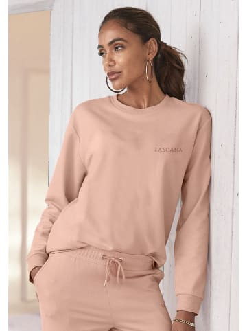 LASCANA Sweatshirt in apricot-roségoldfarben