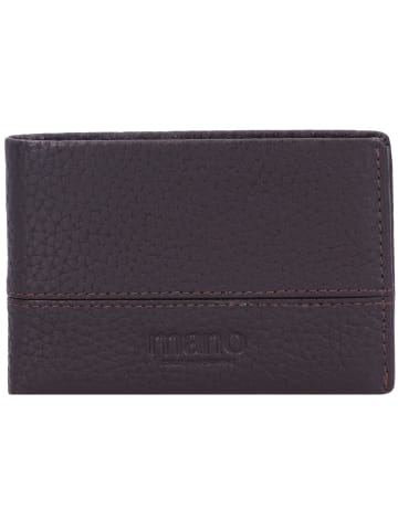 mano Don Tommas Geldbörse Leder 10 cm in braun