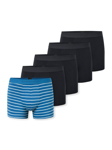 Schiesser Retro Short / Pant 95/5 Cotton in Schwarz / blau