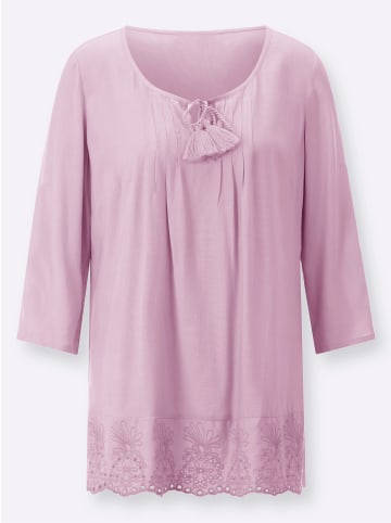 Sieh an! Longbluse in rosé