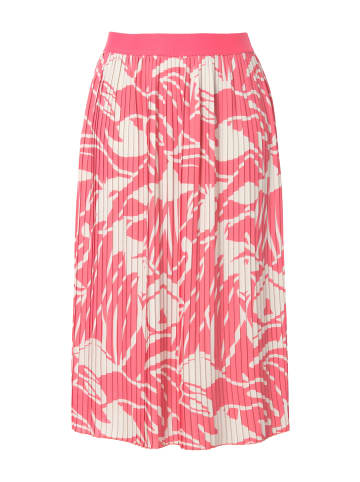 Ulla Popken Plisseerock in dunkel koralle