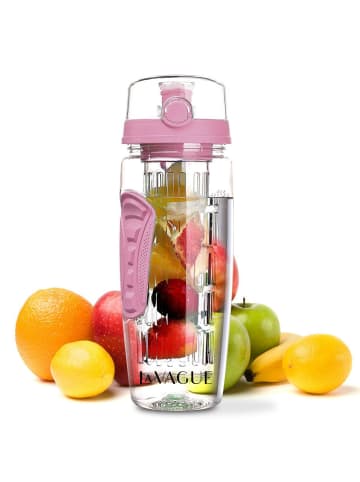 LA VAGUE VITALITY Trinkflasche mit Einsatz in rosa