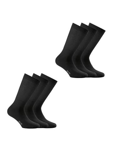 Rohner Socken 6er Pack in Schwarz