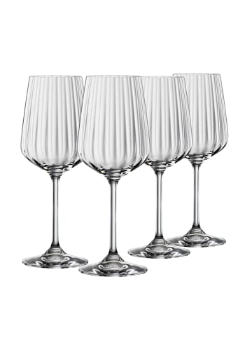 Spiegelau 4 er-Set Lifestyle Weiweingläser in Transparent