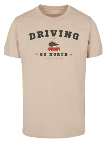 F4NT4STIC T-Shirt Driving Home Weihnachten in sand