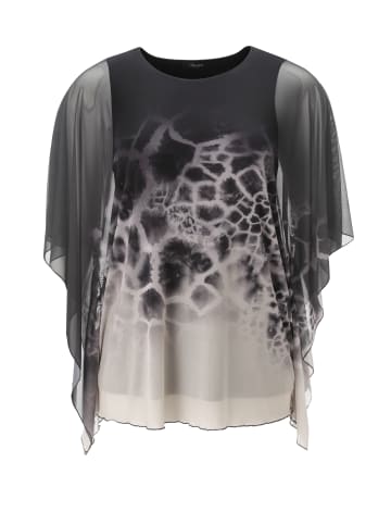 Aniston PLUS Blusenshirt in schwarz-beige
