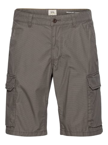 Camel Active Regular Fit Cargo Shorts mit Minimal Print in Grau