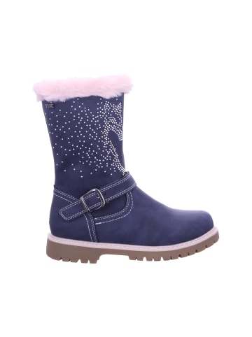 Indigo Stiefel Mit Tex-Membran in blau
