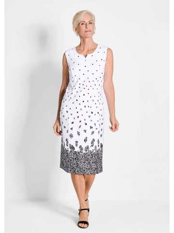 GOLDNER Etuikleid mit Blumenprint, Jerseyqualität in schwarz / weiß / gemustert
