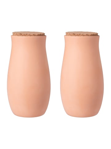 relaxdays 2 x Ollas in Terrakotta - 1,4 l