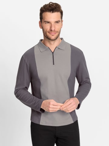 WITT WEIDEN Langarmshirt in steingrau-anthrazit