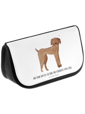Mr. & Mrs. Panda Make-Up Tasche Hund Dogge mit Spruch in Weiß