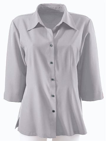 Sieh an! Bluse in silbergrau