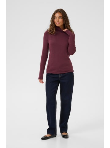 CULTURE T-Shirt kurzarm CUalexandra Classic fit in Decadent Chocolate