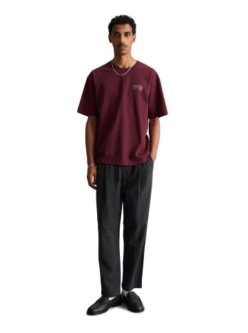 Marc O'Polo DENIM T-Shirt relaxed in Merlot Red