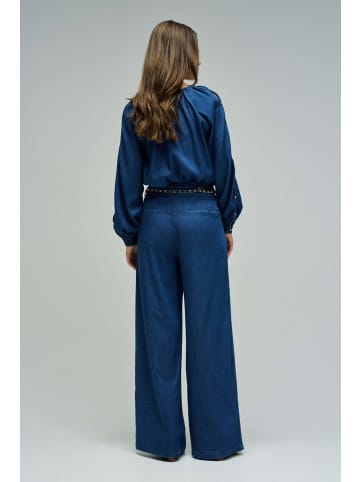 Salsa Jeans Stoffhose Chain Belt in Dark Wash