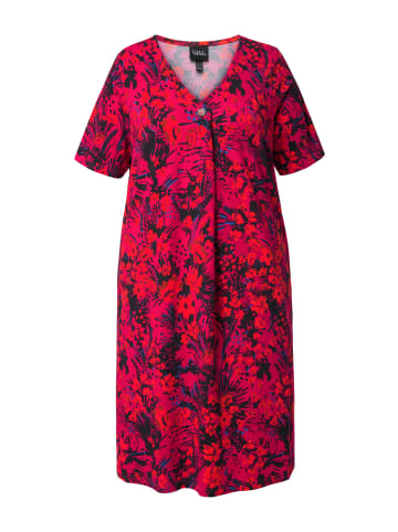 Ulla Popken Jerseykleid in magnolienrot
