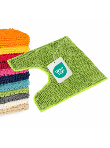 WohnDirect Badematte mit WC Ausschnitt PARIS in Grün