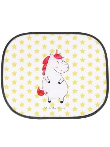 Mr. & Mrs. Panda Auto Sonnenblende Einhorn Wut ohne Spruch in Weiß