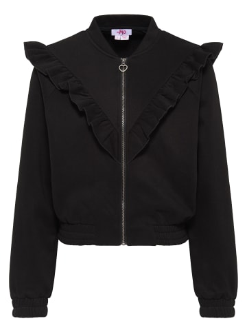 myMo Sweatjacke in Schwarz