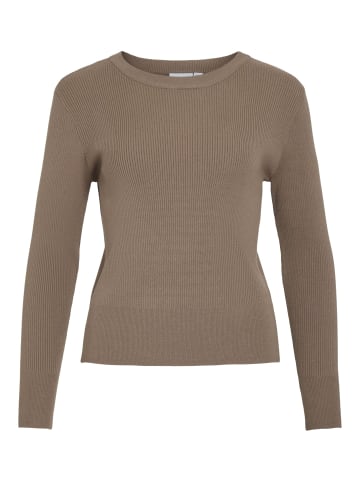 Vila Strickpullover in Fossil