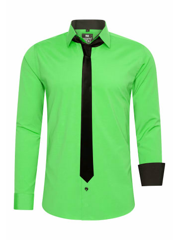 Rusty Neal Hemd mit Krawatte in Grün