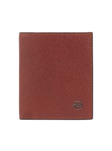 Piquadro Black Square Geldbörse RFID Schutz Leder 8.5 cm in tobacco