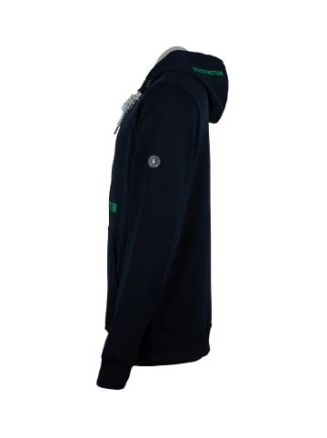 SCHIETWETTER Hoodie "Tammo Talisman" in navy/neongreen