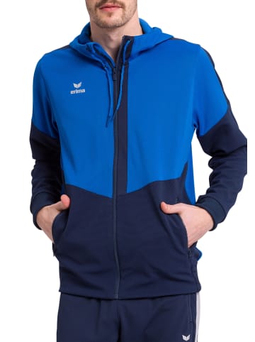 erima Squad Trainingsjacke mit Kapuze in new royal/new navy