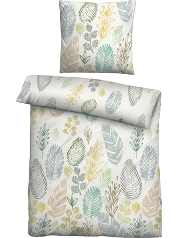 Biberna Fein Biber Bettwäsche in grün