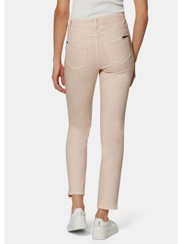 MADELEINE Schmale Jeans mit Batik-Effekt in wollweiß / hellmauve