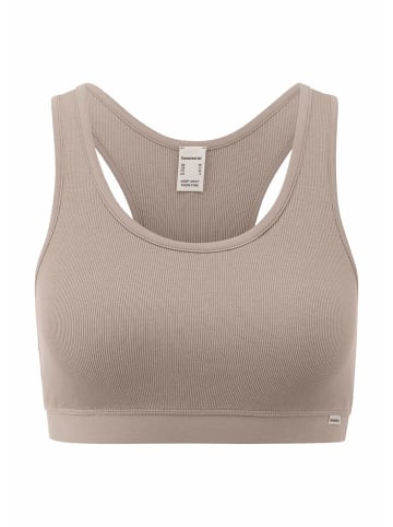 Hessnatur Bustier Racerback in mandelbraun