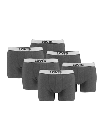 Levi´s Boxershorts LEVIS MEN VINTAGE HEATHER BOXER BRIEF 6er Pack in Black