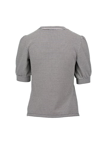 Zero  Strukturshirt kurzen Puffärmeln in BlackCream