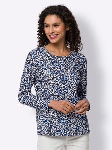 Heine Print-Shirt in champagner-taubenblau-bedruckt