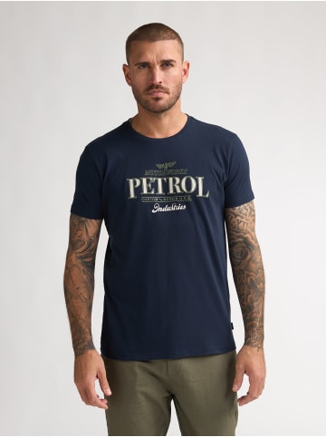 Petrol Industries Bedrucktes Jersey-T-Shirt Astro in Blau