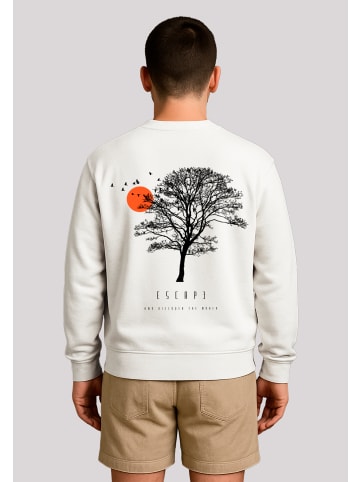 F4NT4STIC Sweatshirt Escape Discover the World Tree Birds in off-white