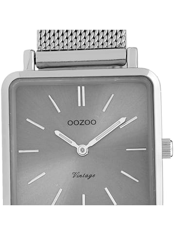 Oozoo Analog-Armbanduhr Oozoo Vintage Series silber klein (ca. 28mm)