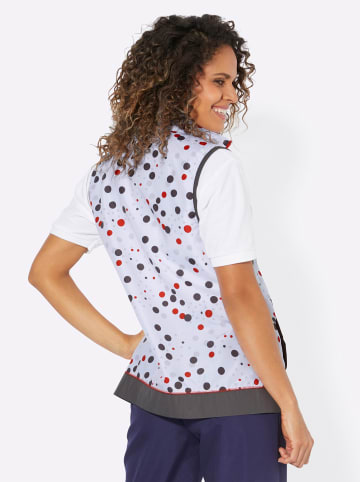 WITT WEIDEN Funktionsweste in weiß-hummer-gepunktet