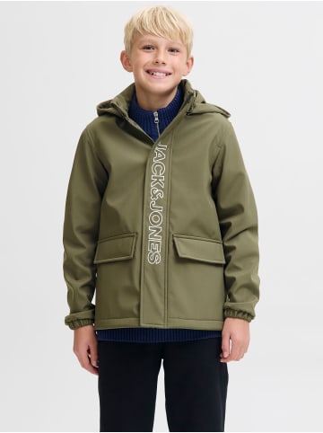 JACK & JONES Junior Softshell Jacke in Grape Leaf