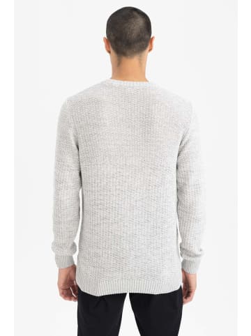 DeFacto Strickpullover in Grau Melange